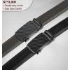 BULLIANT Men Belts 2 Pack,Ratchet Sliding Belt Adjustable For Gift Mens Dress Casual 1 3/8″,Cut for Fit(2pack-black/Sacred Grey2937)