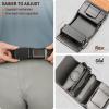 BULLIANT Men Belts 2 Pack,Ratchet Sliding Belt Adjustable For Gift Mens Dress Casual 1 3/8″,Cut for Fit(2pack-black/Sacred Grey2937)