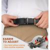 BULLIANT Men Belts 2 Pack,Ratchet Sliding Belt Adjustable For Gift Mens Dress Casual 1 3/8″,Cut for Fit(2pack-black/Sacred Grey8000)