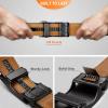 BULLIANT Men Belts 2 Pack,Ratchet Sliding Belt Adjustable For Gift Mens Dress Casual 1 3/8″,Cut for Fit(2pack-black/Tawny2935)