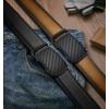 BULLIANT Men Belts 2 Pack,Ratchet Sliding Belt Adjustable For Gift Mens Dress Casual 1 3/8″,Cut for Fit(2pack-black/Tawny7997)
