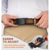 BULLIANT Men Belts 2 Pack,Ratchet Sliding Belt Adjustable For Gift Mens Dress Casual 1 3/8″,Cut for Fit(2pack-black/Tawny7997)