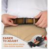 BULLIANT Men Belts 2 Pack,Ratchet Sliding Belt Adjustable For Gift Mens Dress Casual 1 3/8″,Cut for Fit(2pack-black/Tawny8212)