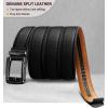 BULLIANT Men’s Belt – Ratchet Leather Belt for Men Dress and Casual Pants Jeans 1 3/8″(Black2899)
