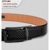 BULLIANT Men’s Belt – Ratchet Leather Belt for Men Dress and Casual Pants Jeans 1 3/8″(Black2899)