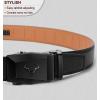 BULLIANT Men’s Belt – Ratchet Leather Belt for Men Dress and Casual Pants Jeans 1 3/8″(Black3357)