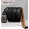 BULLIANT Men’s Belt – Ratchet Leather Belt for Men Dress and Casual Pants Jeans 1 3/8″(Black4177)