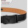 BULLIANT Men’s Belt – Ratchet Leather Belt for Men Dress and Casual Pants Jeans 1 3/8″(Black4527)