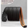 BULLIANT Men’s Belt – Ratchet Leather Belt for Men Dress and Casual Pants Jeans 1 3/8″(Black4527)