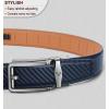 BULLIANT Men’s Belt – Ratchet Leather Belt for Men Dress and Casual Pants Jeans 1 3/8″(Purplish Blue 2900)