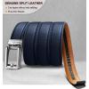 BULLIANT Men’s Belt – Ratchet Leather Belt for Men Dress and Casual Pants Jeans 1 3/8″(Purplish Blue 2900)