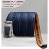 BULLIANT Men’s Belt – Ratchet Leather Belt for Men Dress and Casual Pants Jeans 1 3/8″(Purplish Blue3356)