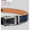 BULLIANT Men’s Belt – Ratchet Leather Belt for Men Dress and Casual Pants Jeans 1 3/8″(Purplish Blue3356)