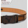 BULLIANT Men’s Belt – Ratchet Leather Belt for Men Dress and Casual Pants Jeans 1 3/8″(Tawny4529)