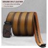BULLIANT Men’s Belt – Ratchet Leather Belt for Men Dress and Casual Pants Jeans 1 3/8″(Tawny4529)