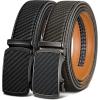 BULLIANT Men Belts 2 Pack,Ratchet Sliding Belt Adjustable For Gift Mens Dress Casual 1 3/8″,Cut for Fit(2pack-black/Sacred Grey2937)
