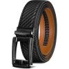 BULLIANT Men’s Belt – Ratchet Leather Belt for Men Dress and Casual Pants Jeans 1 3/8″(Black2899)