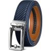 BULLIANT Men’s Belt – Ratchet Leather Belt for Men Dress and Casual Pants Jeans 1 3/8″(Purplish Blue 2900)