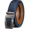 BULLIANT Men’s Belt – Ratchet Leather Belt for Men Dress and Casual Pants Jeans 1 3/8″(Purplish Blue3356)