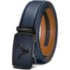 BULLIANT Men’s Belt – Ratchet Leather Belt for Men Dress and Casual Pants Jeans 1 3/8″(Purplish Blue4528)