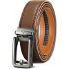 BULLIANT Men’s Belt – Ratchet Leather Belt for Men Dress and Casual Pants Jeans 1 3/8″(Tawny2902)