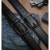 BULLIANT Men Belt Multi Pack,Leather Belt For Gift Men Golf Dress Casual Jean 7Holes 1 3/8″(2pack-black/Dark Gray6466)