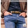 BULLIANT Men Belt Multi Pack,Leather Belt For Gift Men Golf Dress Casual Jean 7Holes 1 3/8″(2pack-black/Tawny6465)