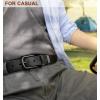 BULLIANT Men Belt Multi Pack,Leather Belt For Gift Men Golf Dress Casual Jean 7Holes 1 3/8″(Black4675)