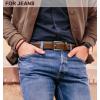 BULLIANT Men Belt Multi Pack,Leather Belt For Gift Men Golf Dress Casual Jean 7Holes 1 3/8″(Retro Red Brick4150)