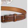 BULLIANT Men Belt Multi Pack,Leather Belt For Gift Men Golf Dress Casual Jean 7Holes 1 3/8″(Retro Red Brick4150)