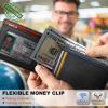 BULLIANT Men Wallet,Magnetic Wallet Full-Grain Leather Slim Pocket Fit 10Cards RFID Blocking 4.2″ x3”(Black8414)