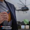 BULLIANT Men Wallet,Magnetic Wallet Full-Grain Leather Slim Pocket Fit 10Cards RFID Blocking 4.2″ x3”(orange brown8415)