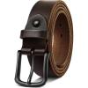 BULLIANT Men Belt Multi Pack,Leather Belt For Gift Men Golf Dress Casual Jean 7Holes 1 3/8″(Deep Brown4676)