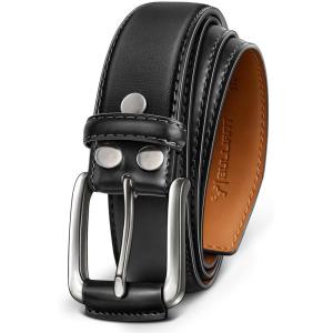 BULLIANT Men Belt Multi Pack,Leather Belt For Gift Men Golf Dress Casual Jean 7Holes 1 3/8″(Black4151)