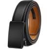 BULLIANT Men Belt-Ratchet Leather Adjustable Belt tailless For Gift Men Dress Casual Jeans 1 3/8″ Hiding Tail-Cut For Fit(Black6454)