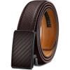 BULLIANT Men Belt-Ratchet Leather Adjustable Belt tailless For Gift Men Dress Casual Jeans 1 3/8″ Hiding Tail-Cut For Fit(Deep Brown4695)