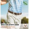 BULLIANT Belt for Men 2Pack,Mens Gift Stretch Braided Web Belt Elastic for Casual Golf Jeans,1 3/8″(2pack-black/Coffee8355)