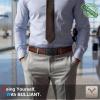 BULLIANT Men Belt,Ratchet Leather Belt Click Adjustable for Men Jeans Dress Casual 1 3/8-Cut to Fit(Deep Brown8599)