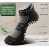 BULLIANT Men Running Socks,Active Ankle Socks No Show For Men With Cushioned Footbed Arch Support Breathable Wicking(6pairs-black8642)