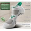 BULLIANT Men Running Socks,Active Ankle Socks No Show For Men With Cushioned Footbed Arch Support Breathable Wicking(6pairs-creamy White8643)