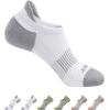 BULLIANT Men Running Socks,Active Ankle Socks No Show For Men With Cushioned Footbed Arch Support Breathable Wicking(6pairs-3 Color Mixed4207)