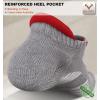 BULLIANT Men Running Socks,Active Ankle Socks No Show For Men With Cushioned Footbed Arch Support Breathable Wicking(6pairs-3 Color Mixed8646)