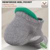 BULLIANT Men Running Socks,Active Ankle Socks No Show For Men With Cushioned Footbed Arch Support Breathable Wicking(6pairs-3 Color Mixed8648)
