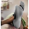 BULLIANT Men Running Socks,Active Ankle Socks No Show For Men With Cushioned Footbed Arch Support Breathable Wicking(6pairs-black3665)