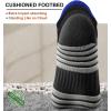 BULLIANT Men Running Socks,Active Ankle Socks No Show For Men With Cushioned Footbed Arch Support Breathable Wicking(6pairs-black8647)