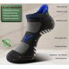 BULLIANT Men Running Socks,Active Ankle Socks No Show For Men With Cushioned Footbed Arch Support Breathable Wicking(6pairs-black8647)