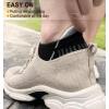 BULLIANT Men Running Socks,Active Ankle Socks No Show For Men With Cushioned Footbed Arch Support Breathable Wicking(6pairs-black/Creamy White3072)
