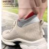 BULLIANT Men Running Socks,Active Ankle Socks No Show For Men With Cushioned Footbed Arch Support Breathable Wicking(6pairs-gray Heather 4308)