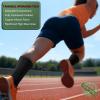 BULLIANT Men Athletic Socks, Compression Sports Crew Socks Cushioned For Men Outdoor Running Hiking-Arch Compression Support(6pairs-black8389)