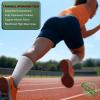 BULLIANT Men Athletic Socks, Compression Sports Crew Socks Cushioned For Men Outdoor Running Hiking-Arch Compression Support(6pairs-creamy White8390)
